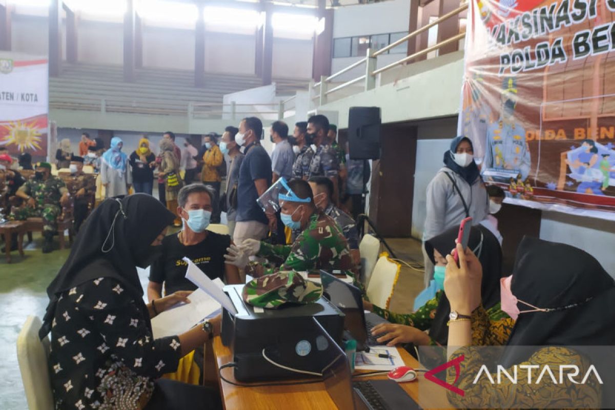 1,4 juta warga Provinsi Bengkulu telah divaksin COVID-19 dosis pertama