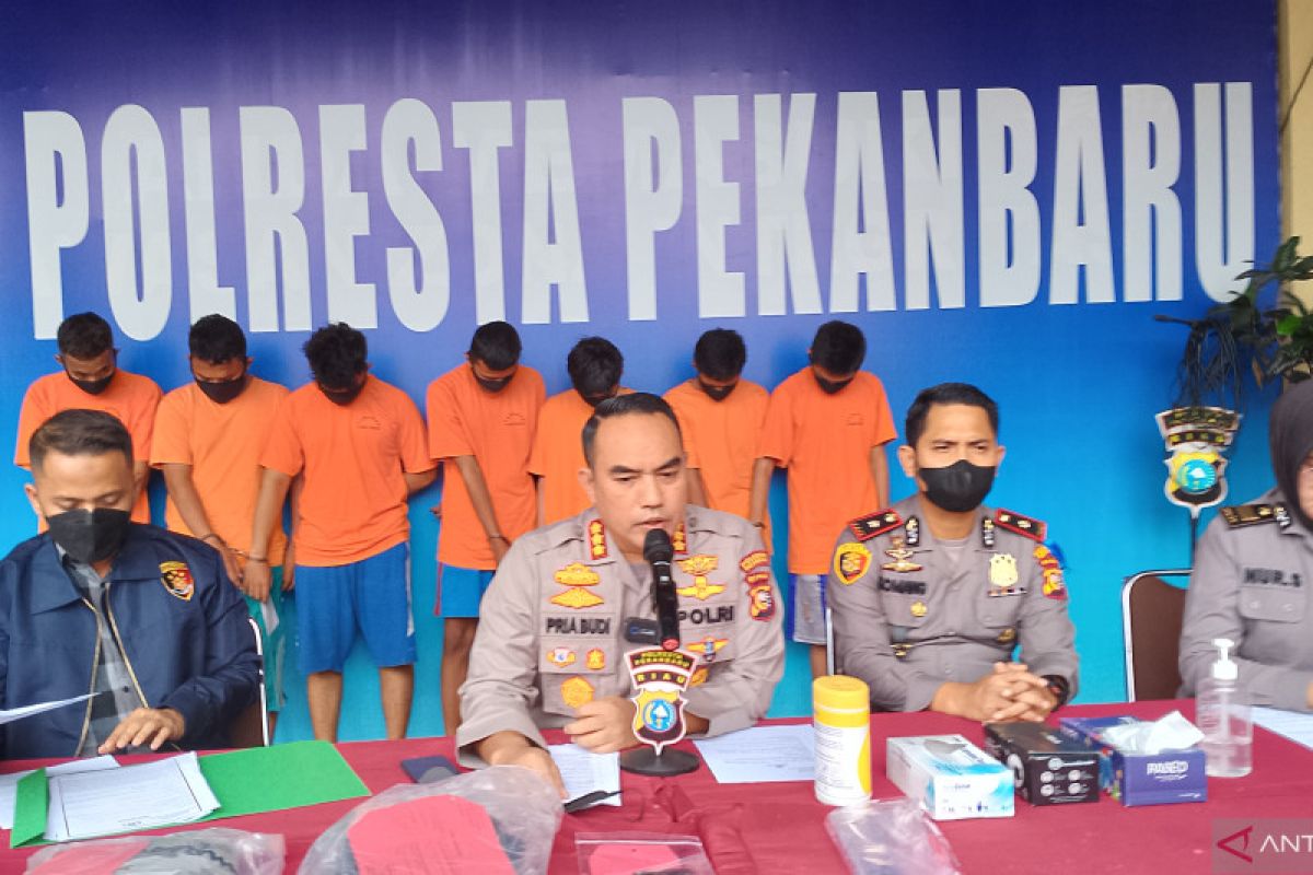 Anggota geng motor pelaku pengeroyokan di Pekanbaru ditangkap, banyak masih di bawah umur