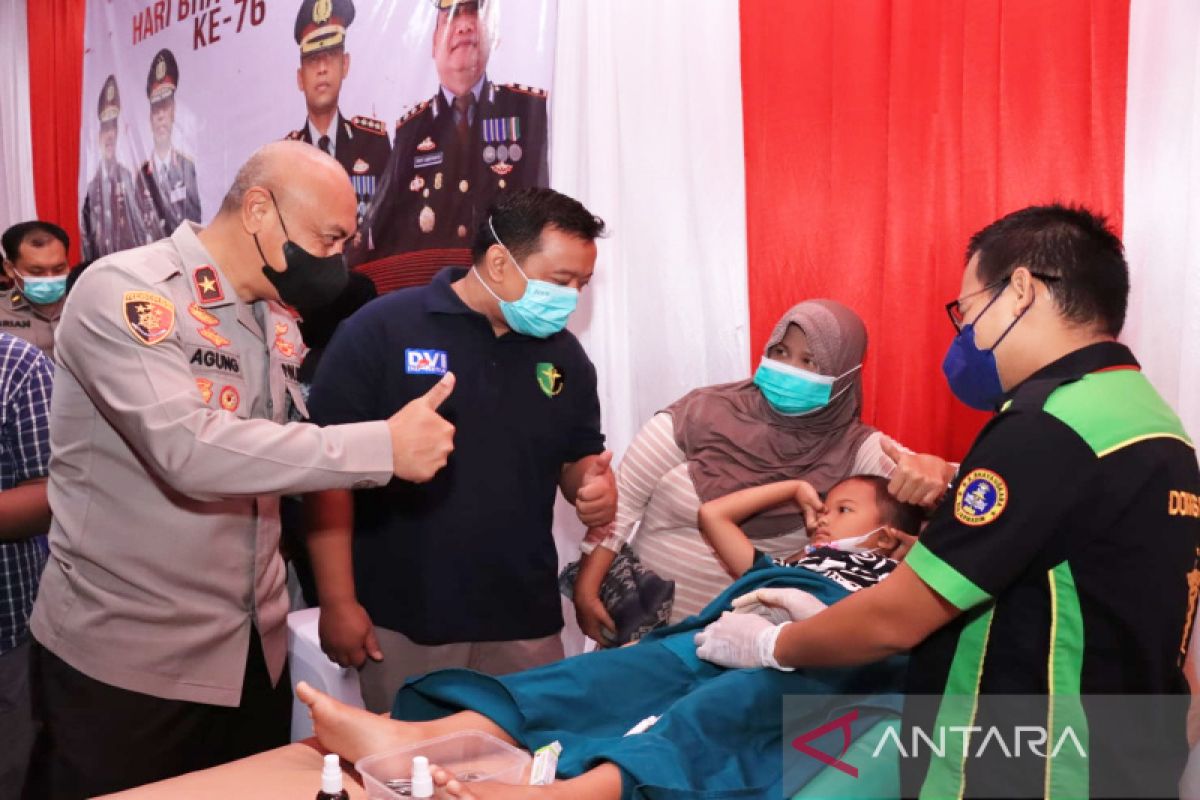 86.706 warga Kalimantan Selatan ikuti bakti kesehatan Hari Bhayangkara
