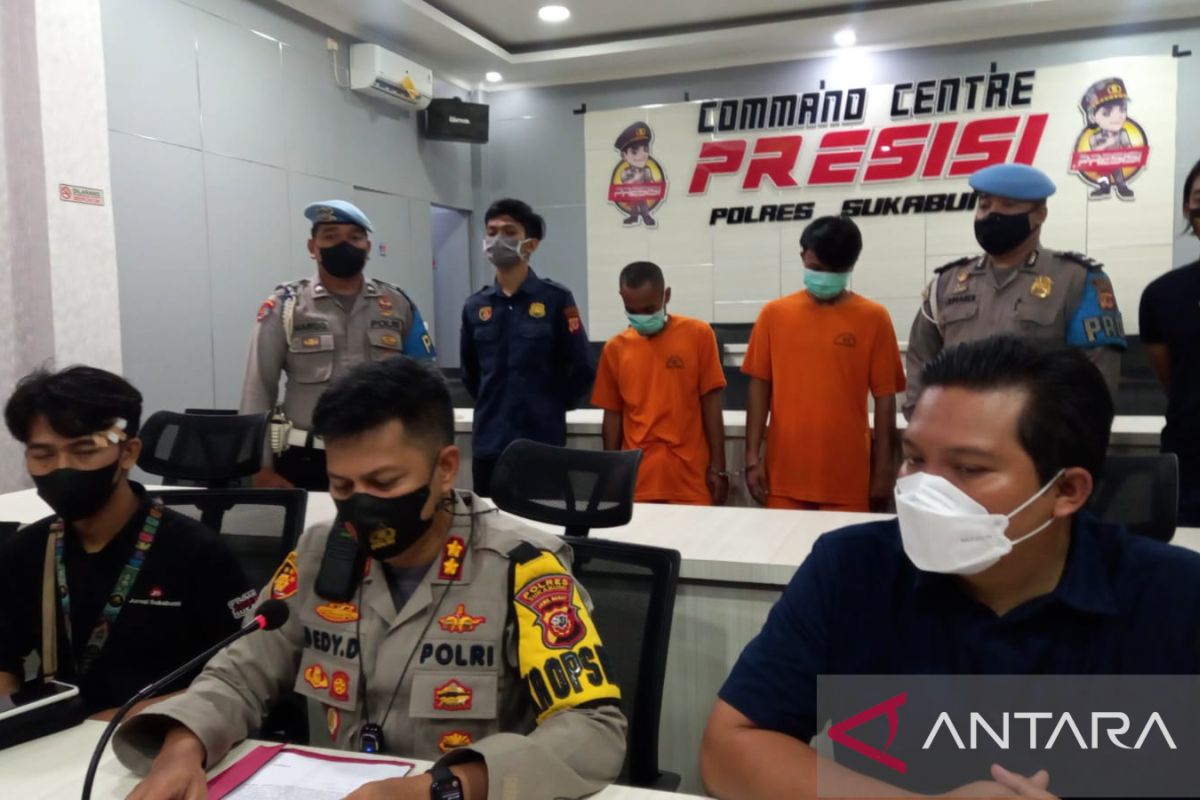 Dua tersangka penganiaya wartawan Jurnal Sukabumi ditangkap polisi
