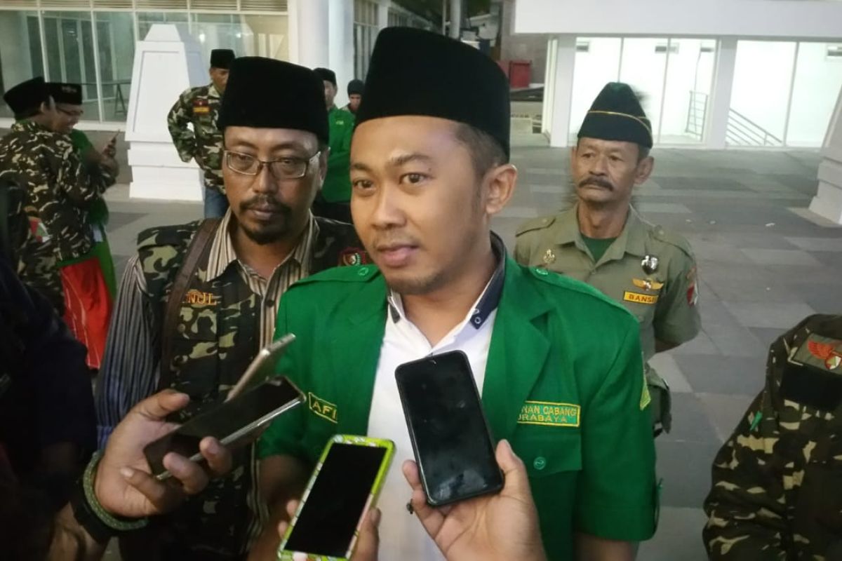 GP Ansor siap bubarkan deklarasi ikatan Alumni Ansor dan Banser di Surabaya