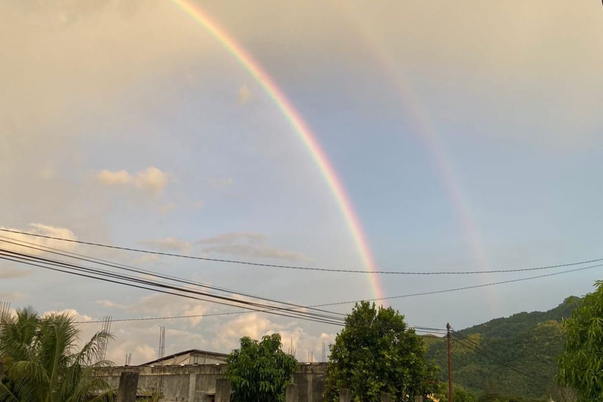 Twinned-Rainbow Terjadi di Aceh Besar, begini penjelasan BMKG Aceh