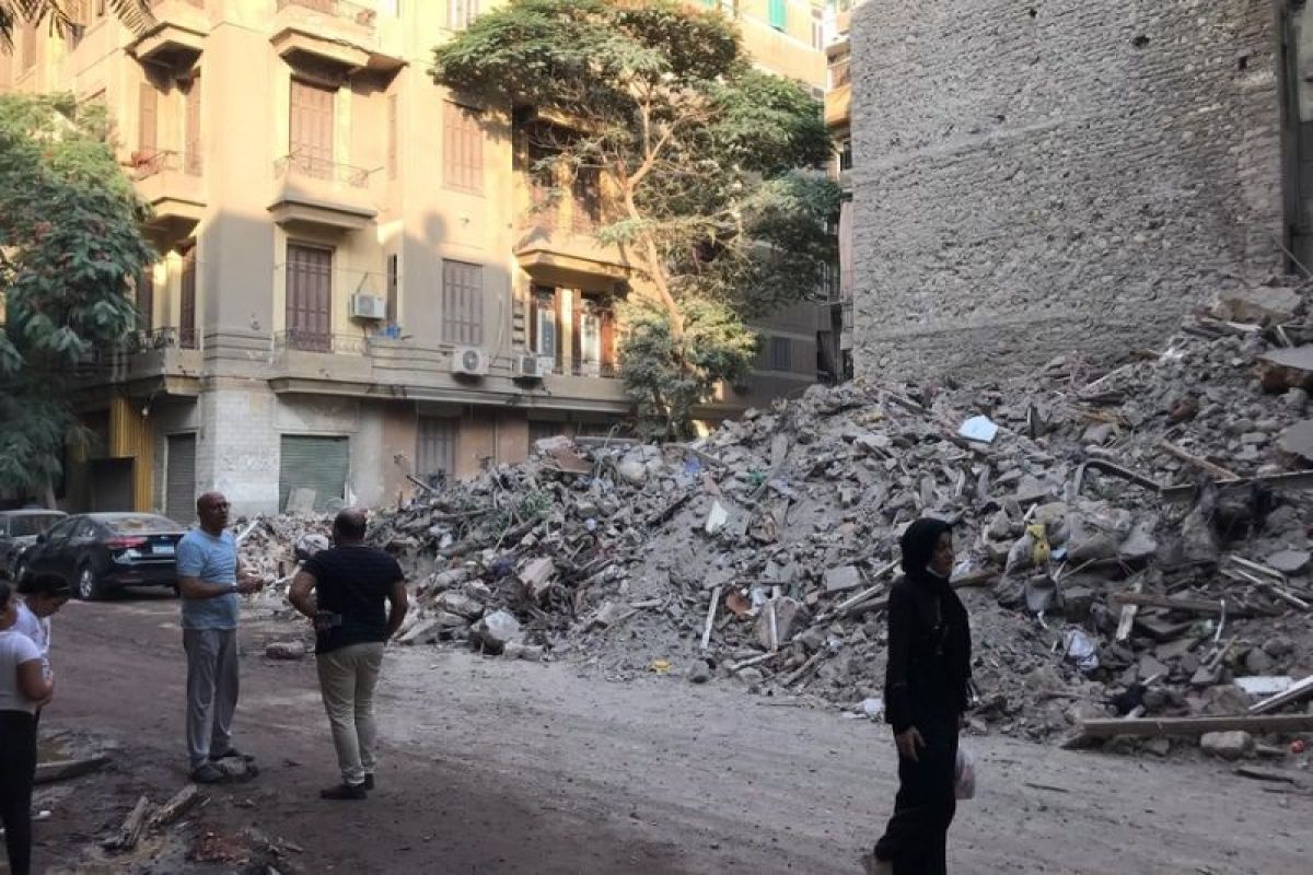 Satu bangunan tua runtuh di Kairo tewaskan 6 orang