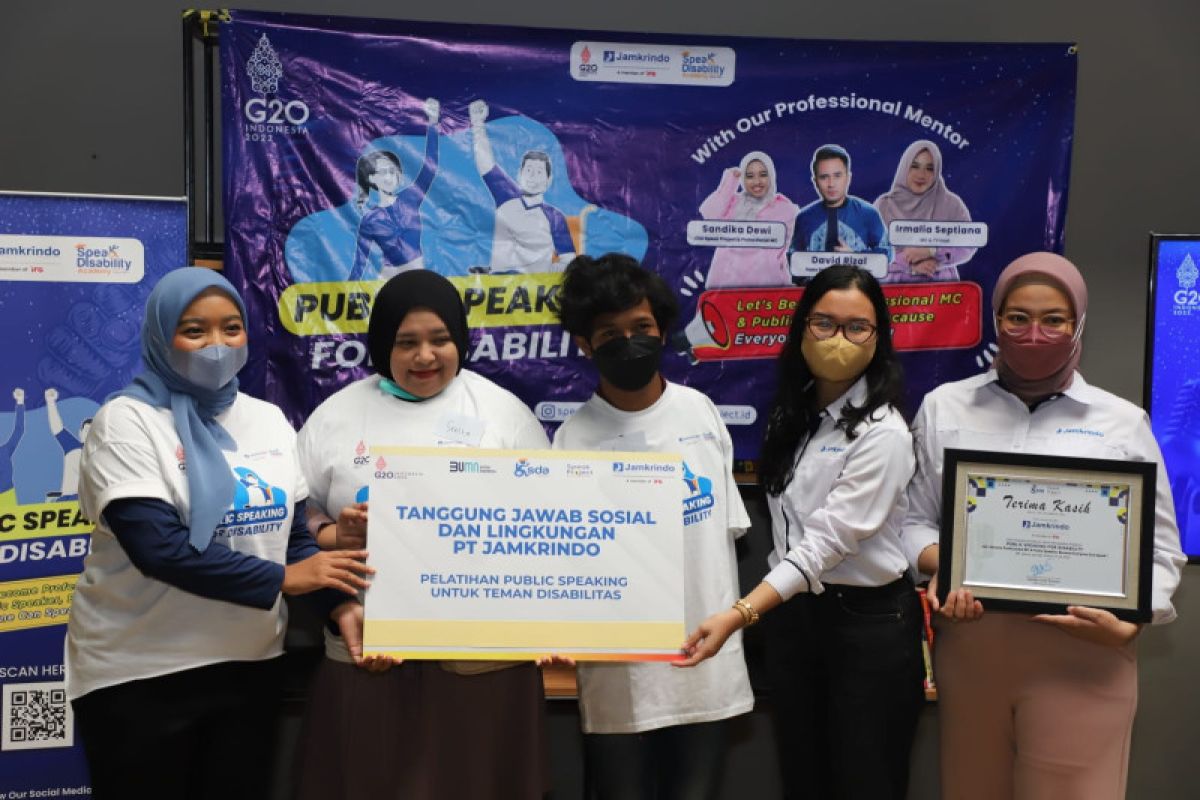 Jamkrindo berdayakan disabilitas dengan pelatihan "public speaking"