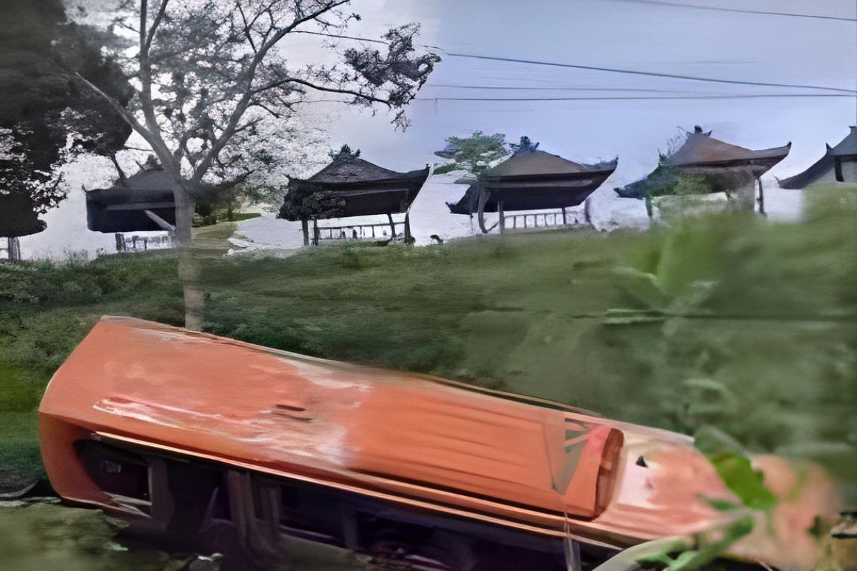 Polisi gelar reka ulang kecelakaan bus pariwisata di Baturiti Tabanan