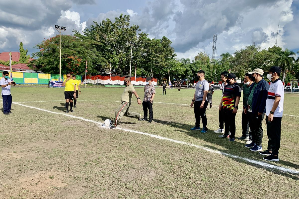 Tiga tim bertanding pada Piala Kasad wilayah Kodim 1001/HSU-BLG