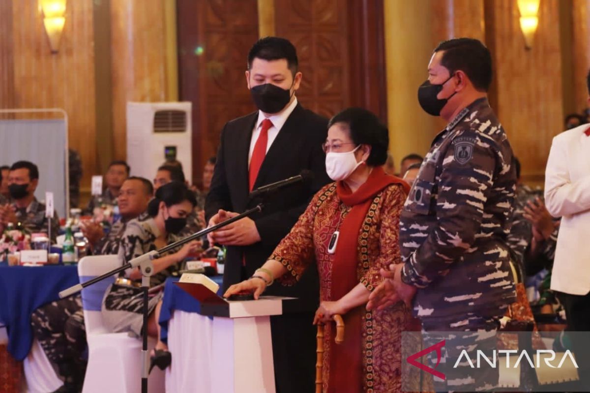 Megawati resmikan penamaan Kapal Korvet TNI AL dengan KRI Bung Karno