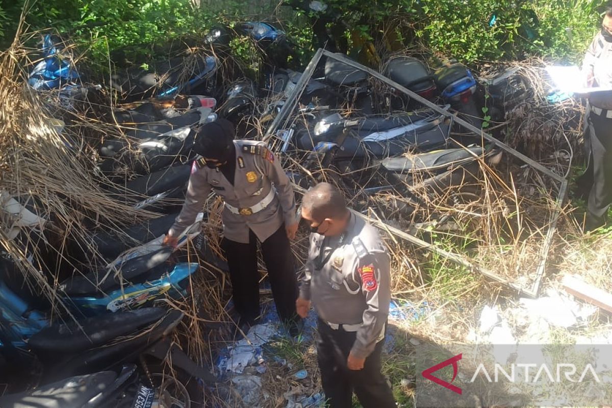 Puluhan sepeda motor bekas balap liar di Payakumbuh bakal dimusnahkan