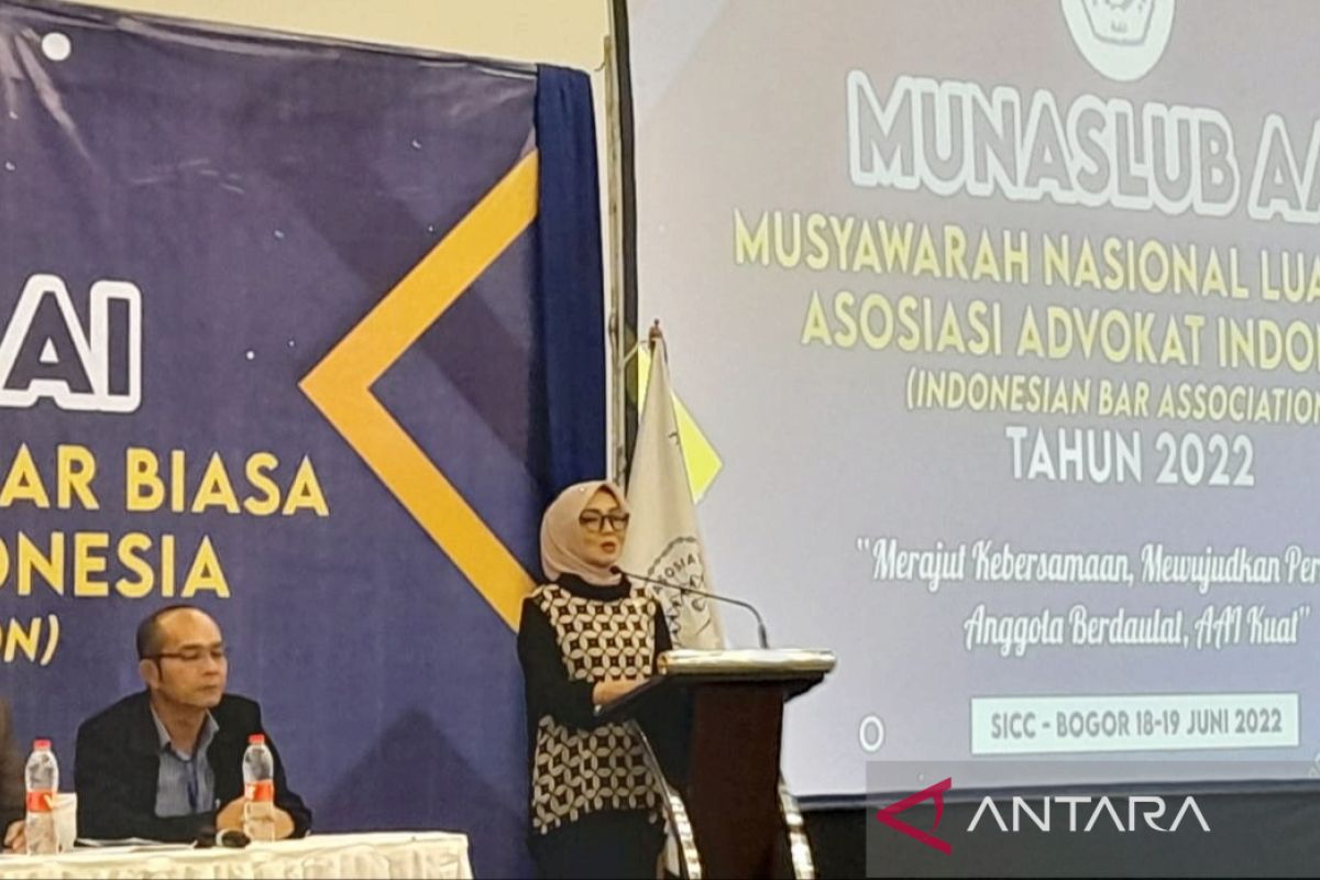 Anggota DPR ajak advokat beri gagasan untuk Prolegnas saat Munaslub AAI