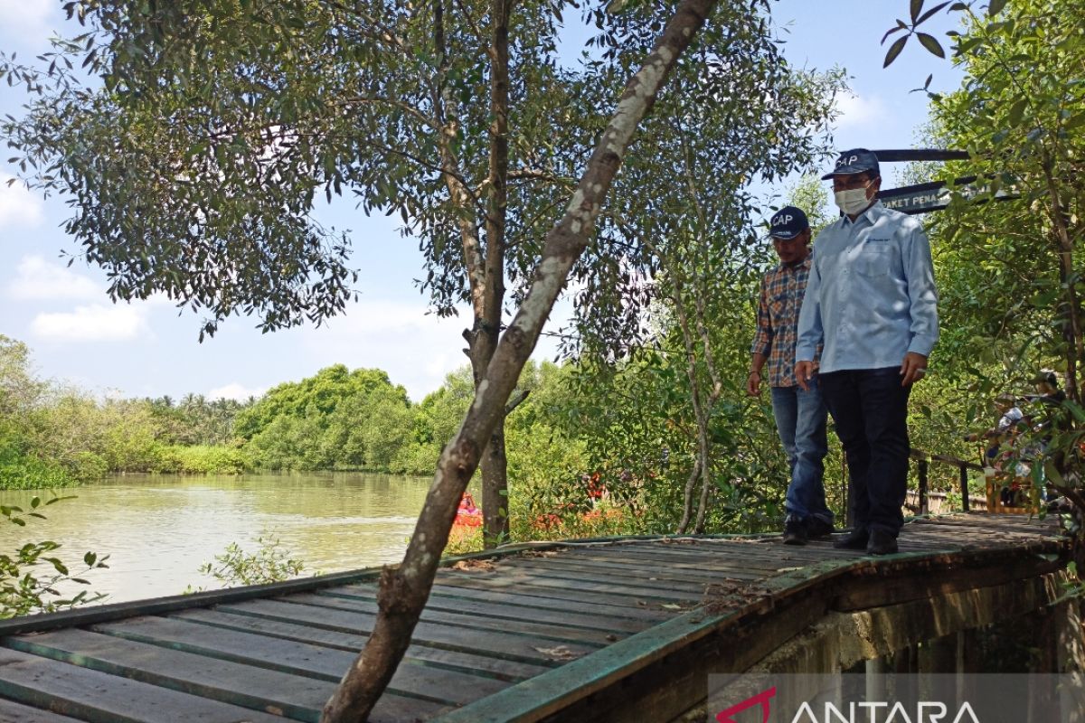 Manfaatkan limbah kayu, Chandra Asri bangun trek dukung pengembangan Kawasan Edu-Ekowisata Lembur Mangrove Patikang