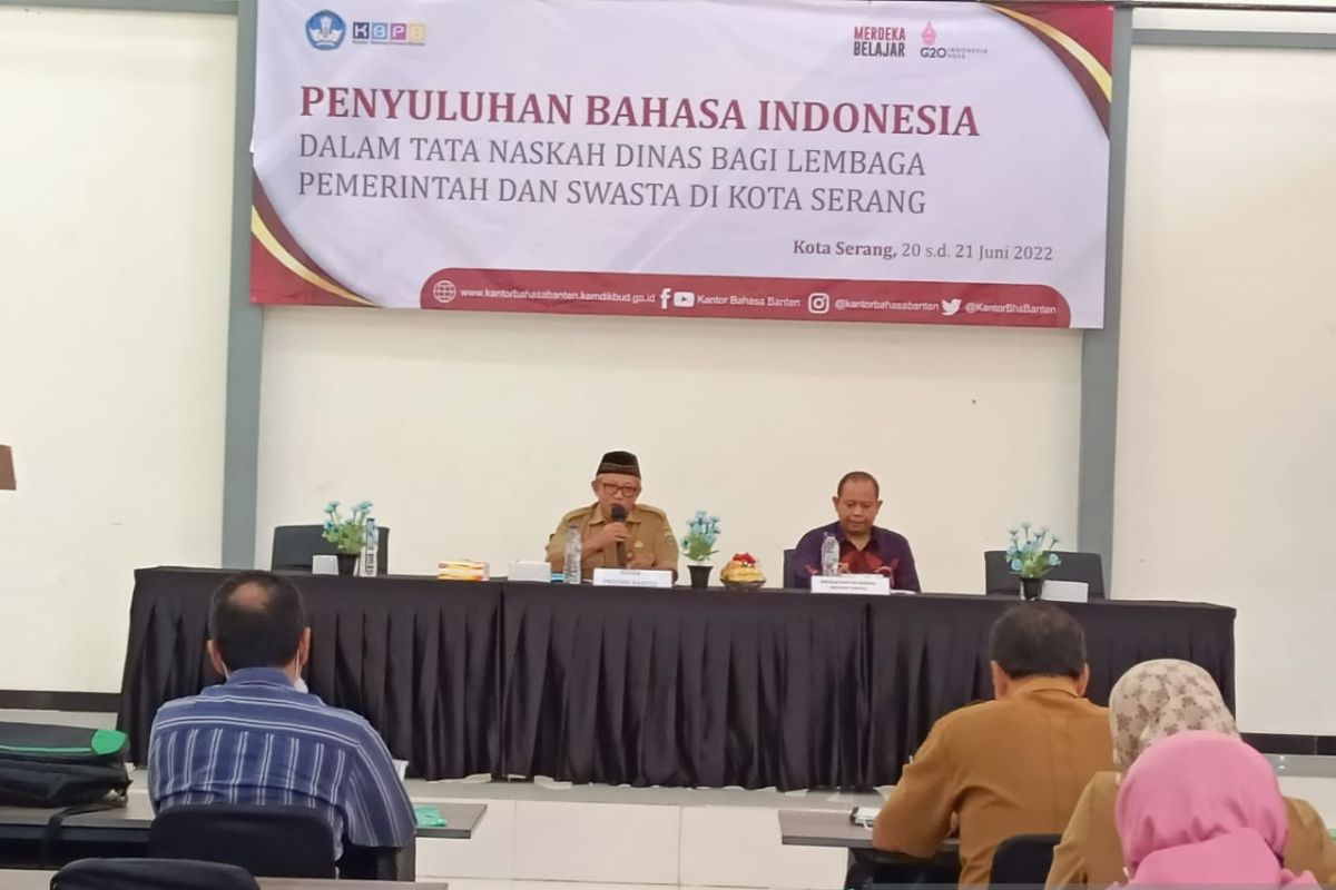 Puluhan ASN Banten Ikuti Penyuluhan Bahasa Indonesia dalam Tata Naskah Dinas