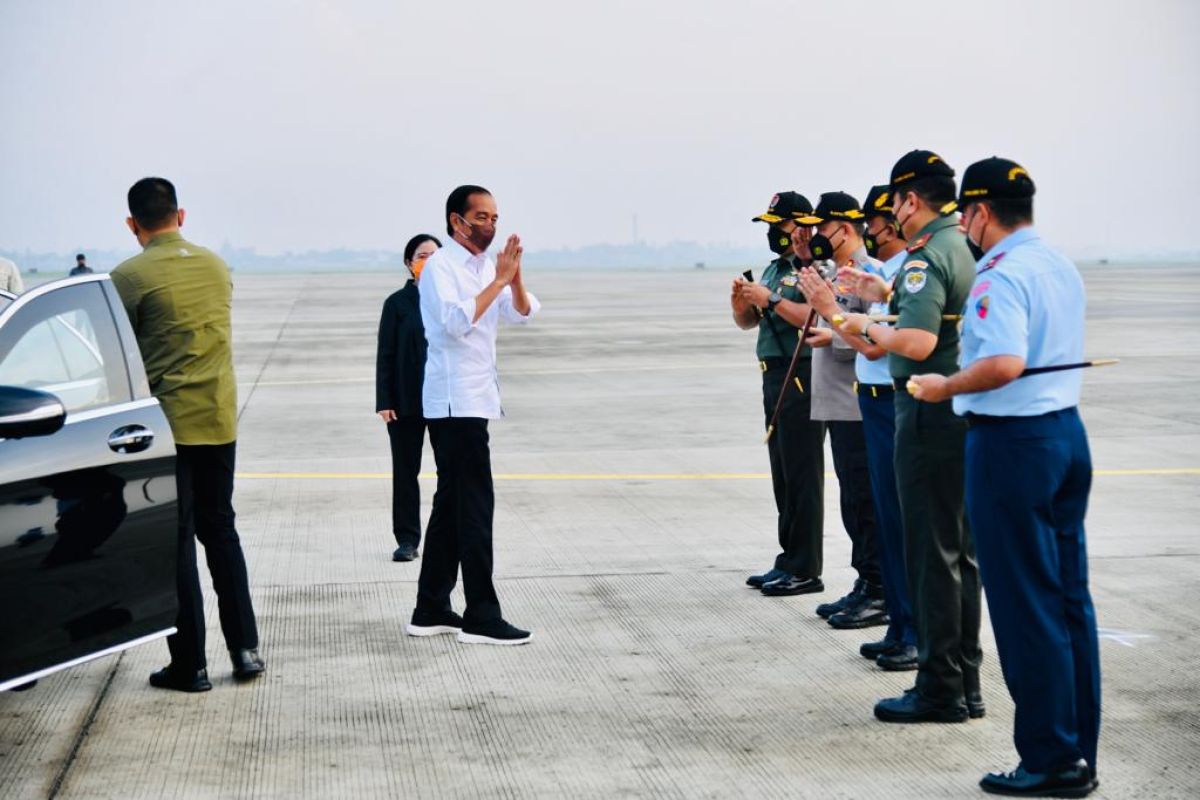 Presiden Jokowi bertolak ke Kaltim