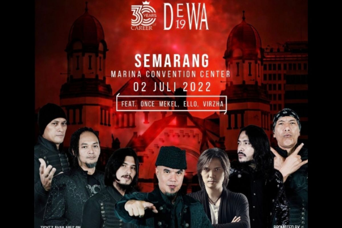 Dipromotori Redline Kreasindo, Dewa 19 bakal gelar konser "30 Tahun Berkarya" di Semarang