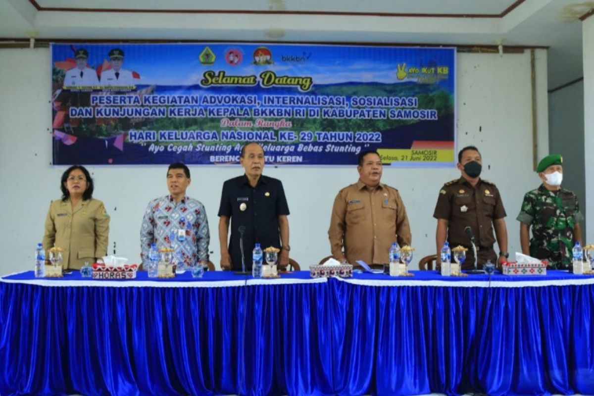 Pemkab-BKKBN Sumut advokasi percepatan penurunan stunting di Samosir