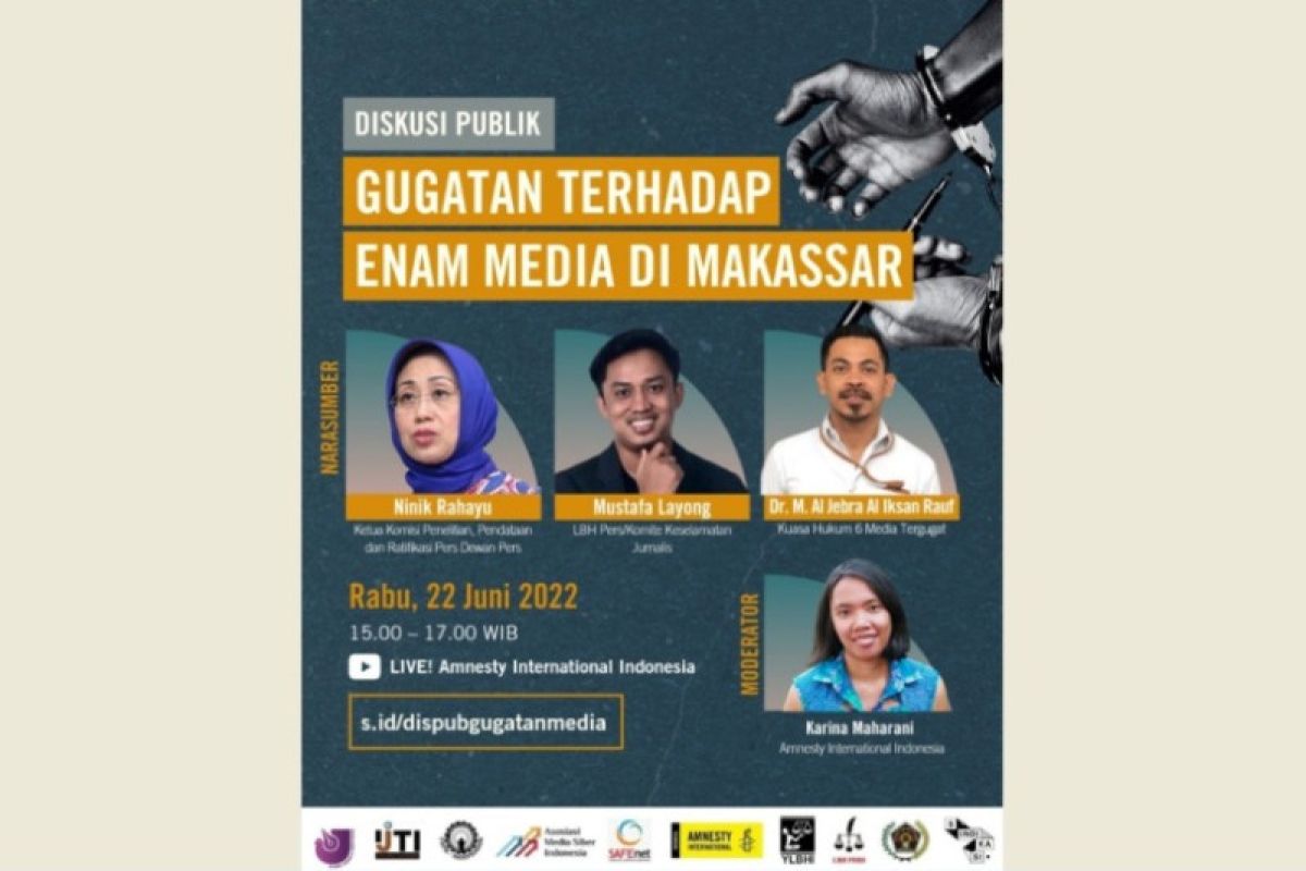 Dewan Pers sebut sidang gugatan enam media di Makassar "cacat" Formil