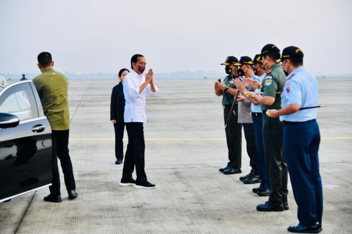 Presiden Jokowi lakukan kunjungan kerja ke Kalimantan Timur