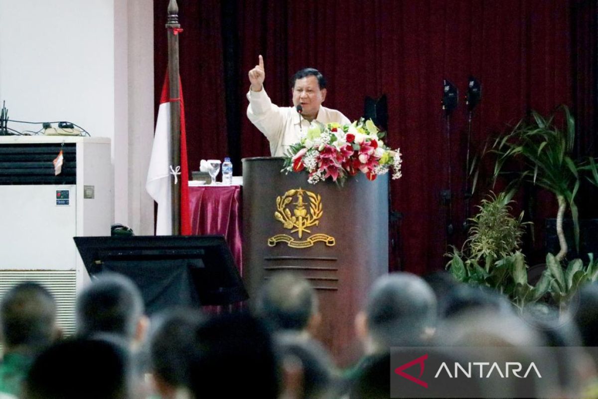 Menhan Prabowo ingatkan TNI agar bekerja keras melindungi bangsa Indonesia