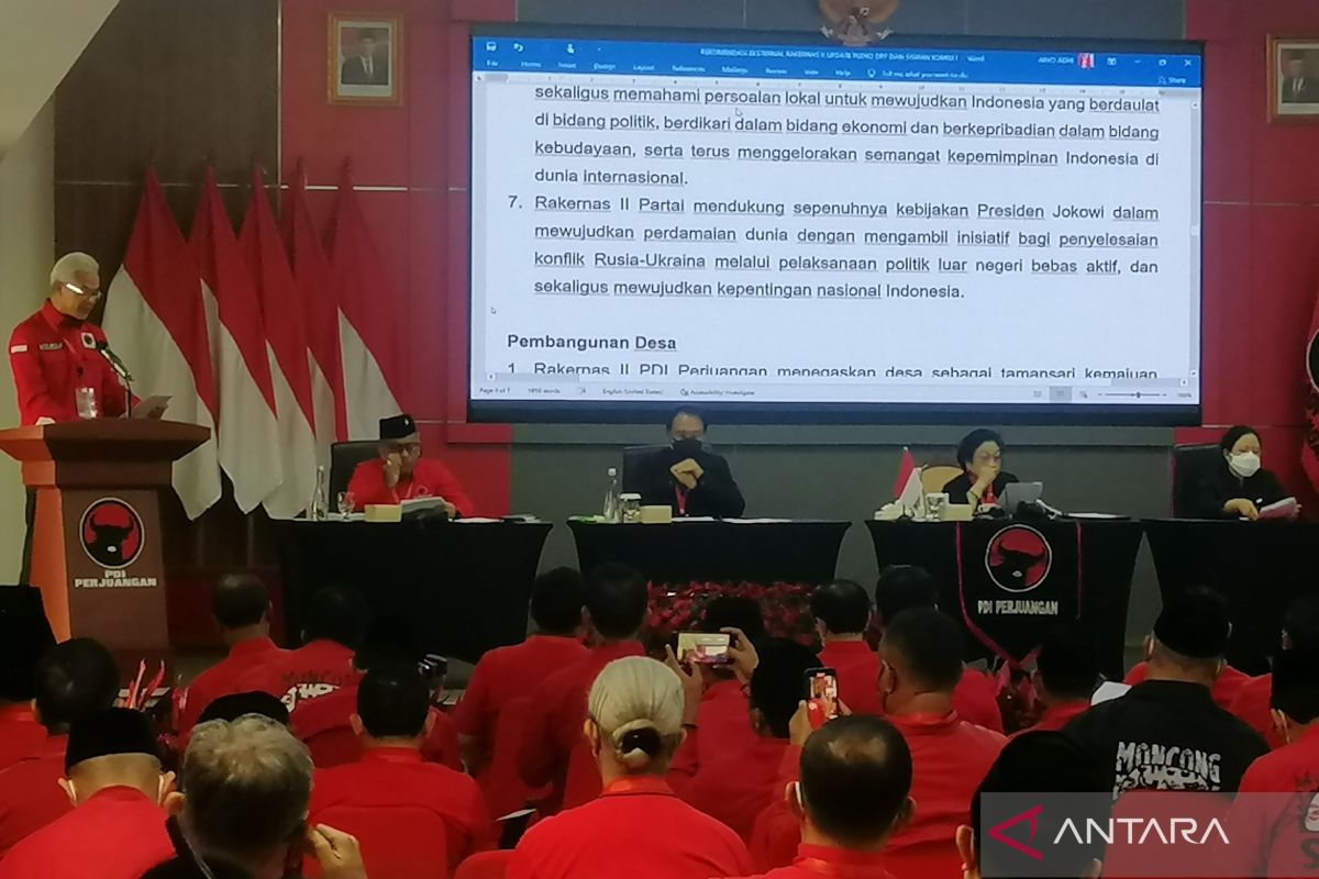 Rakernas II PDIP tegaskan penetapan capres diputuskan Megawati