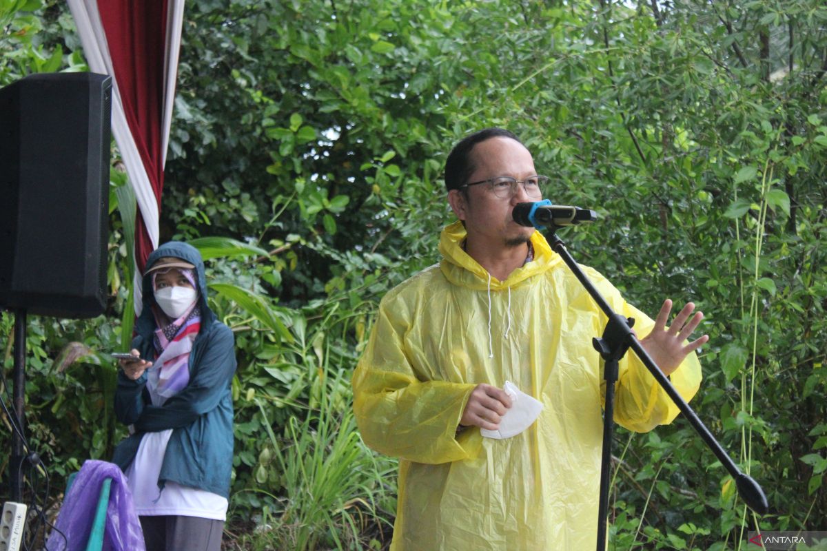 Pemkab Bangka Tengah-PT Telkom tanam 15.000 bibit mangrove