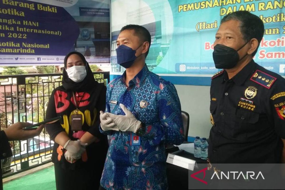 BNN Kota Samarinda musnahkan ganja kering tiga kg