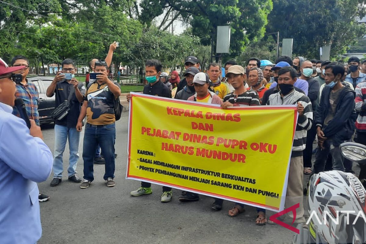 Dinas PUPR OKU dapat 'raport' merah