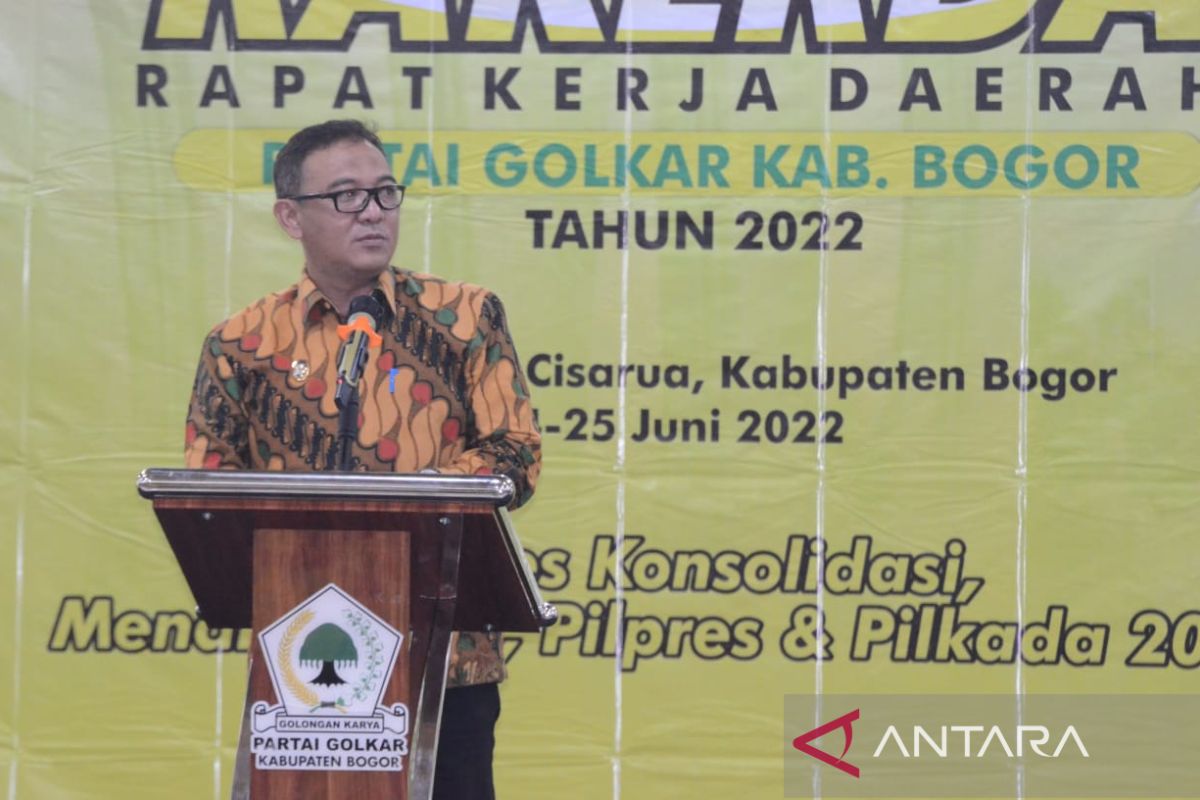 Plt Bupati Bogor harap Rakerda Golkar berkontribusi untuk daerah