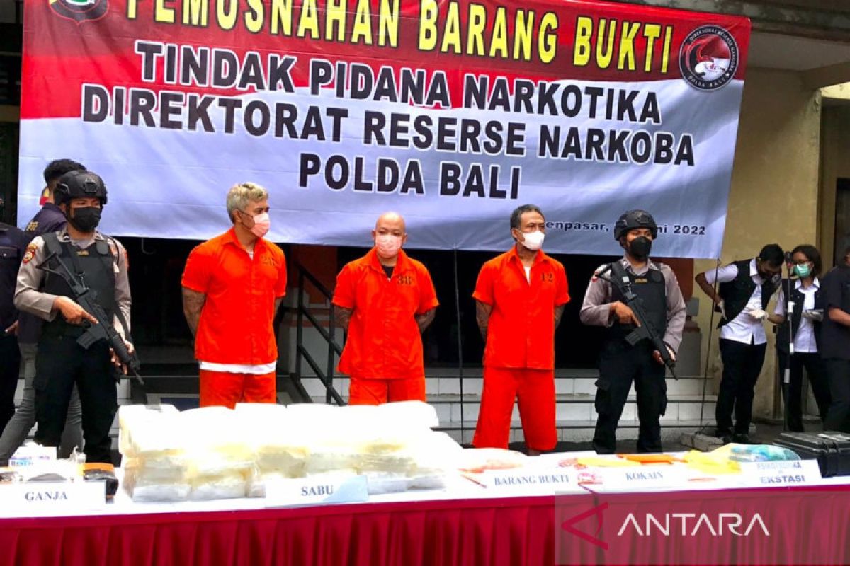 Selama enam bulan Polda Bali tangkap 16 WNA terlibat kasus narkoba