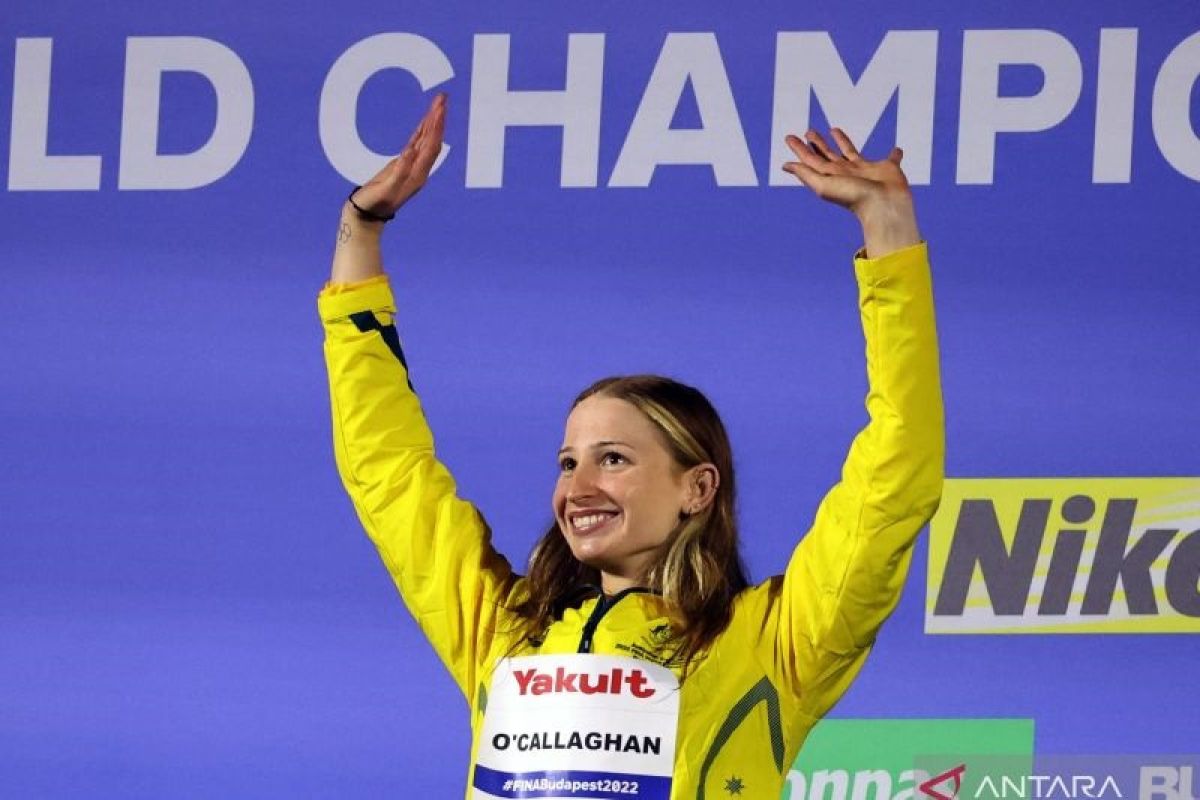 Perenang Australia Mollie O'Callaghan jadi juara dunia gaya bebas 100m putri