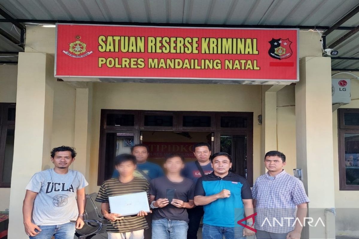 Dua pencuri HP dan laptop diamankan Polres Madina