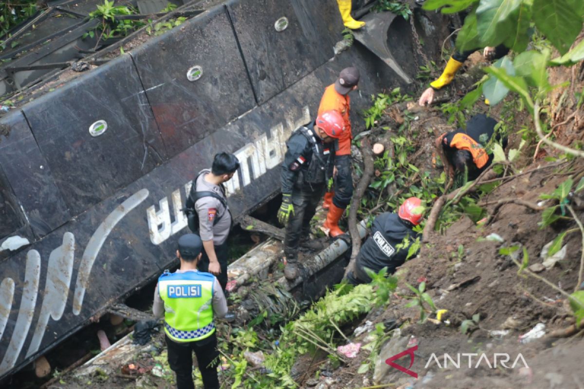 West Java: 3 die as bus plunges into ravine