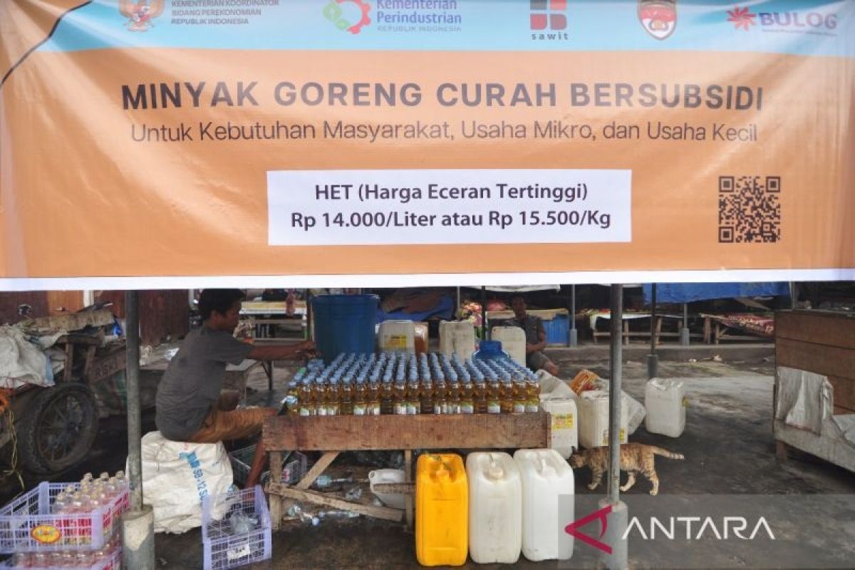 Mendag Zulkifli Hasan sidak ke Pasar Kramat Jati pantau minyak goreng curah