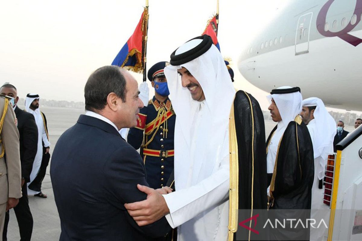 Emir Qatar tiba di Mesir dalam kunjungan pertama sejak rekonsiliasi