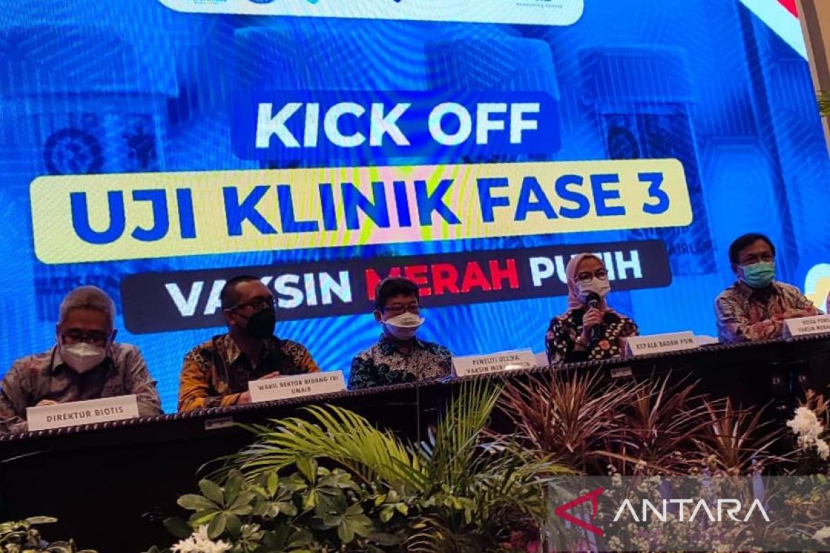 Unair mulai uji klinik fase tiga Vaksin Merah Putih