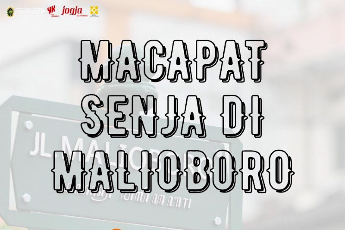 Disbud Yogyakarta akan menggelar "Macapat Senja" di Teras Malioboro 2