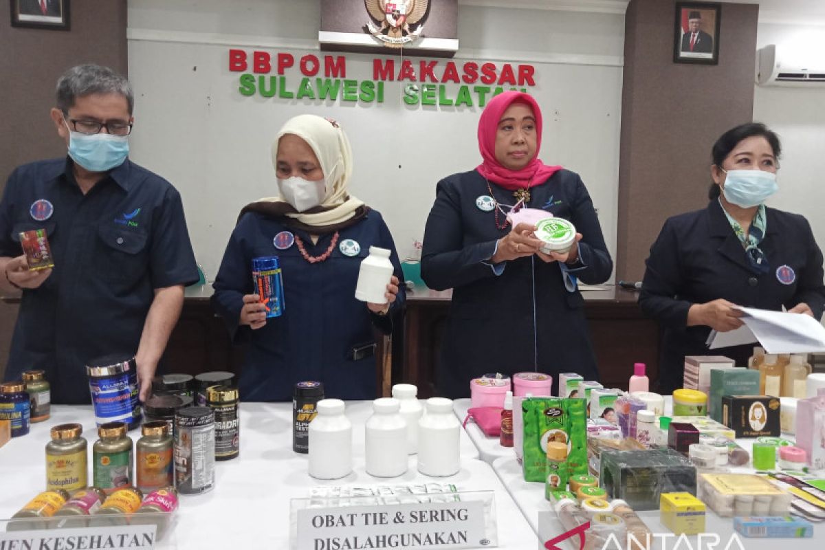 BBPOM Makassar temukan 32.797 produk ilegal mengandung zat berbahaya