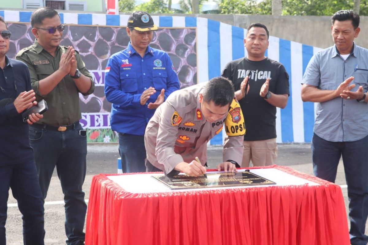 Polres Tapsel kini miliki lapangan uji praktik SIM roda 4 dan 6