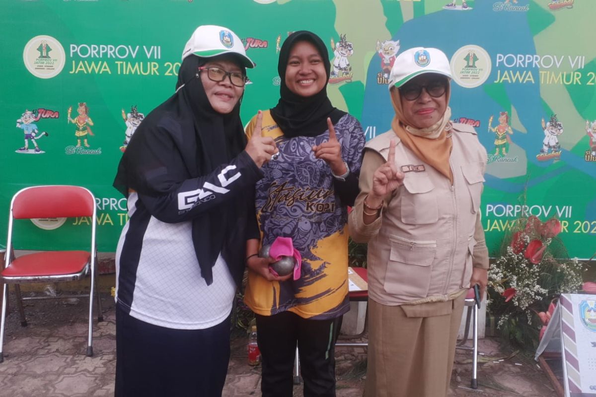 Porprov Jatim: Situbondo raih medali emas pertama dari petanque