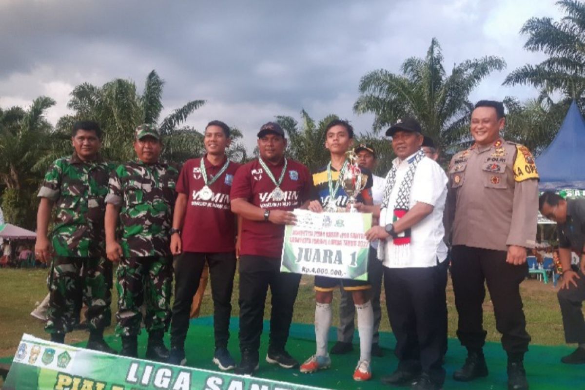 Liga Santri Piala KASAD resmi ditutup di Palas, Ponpes ALMukhlisin Sibuhuan Juara I