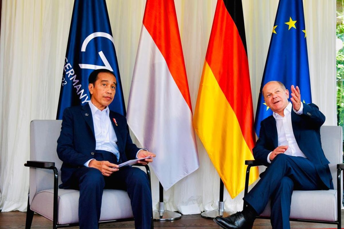 Presiden Jokowi dan Kanselir Jerman Olaf Scholz bahas penguatan kerja sama ekonomi