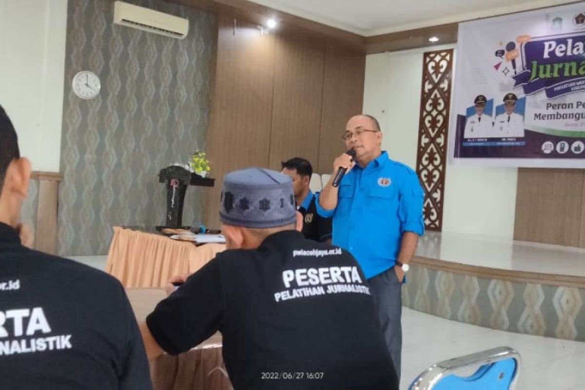 Sejumlah praktisi Humas di Aceh Jaya dibekali ilmu jurnalistik