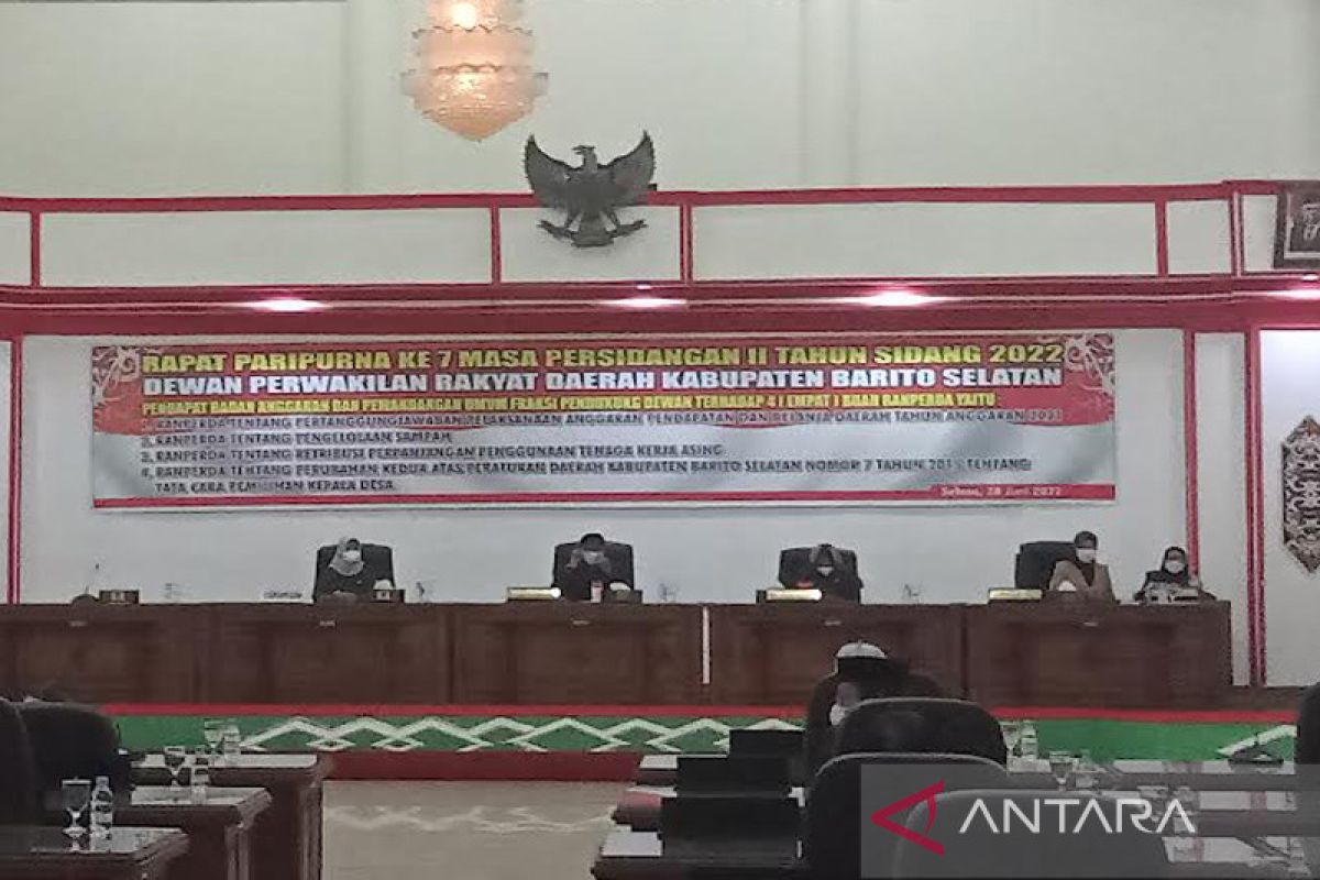 Fraksi pendukung dewan terima empat raperda dibahas dan ini catatannya