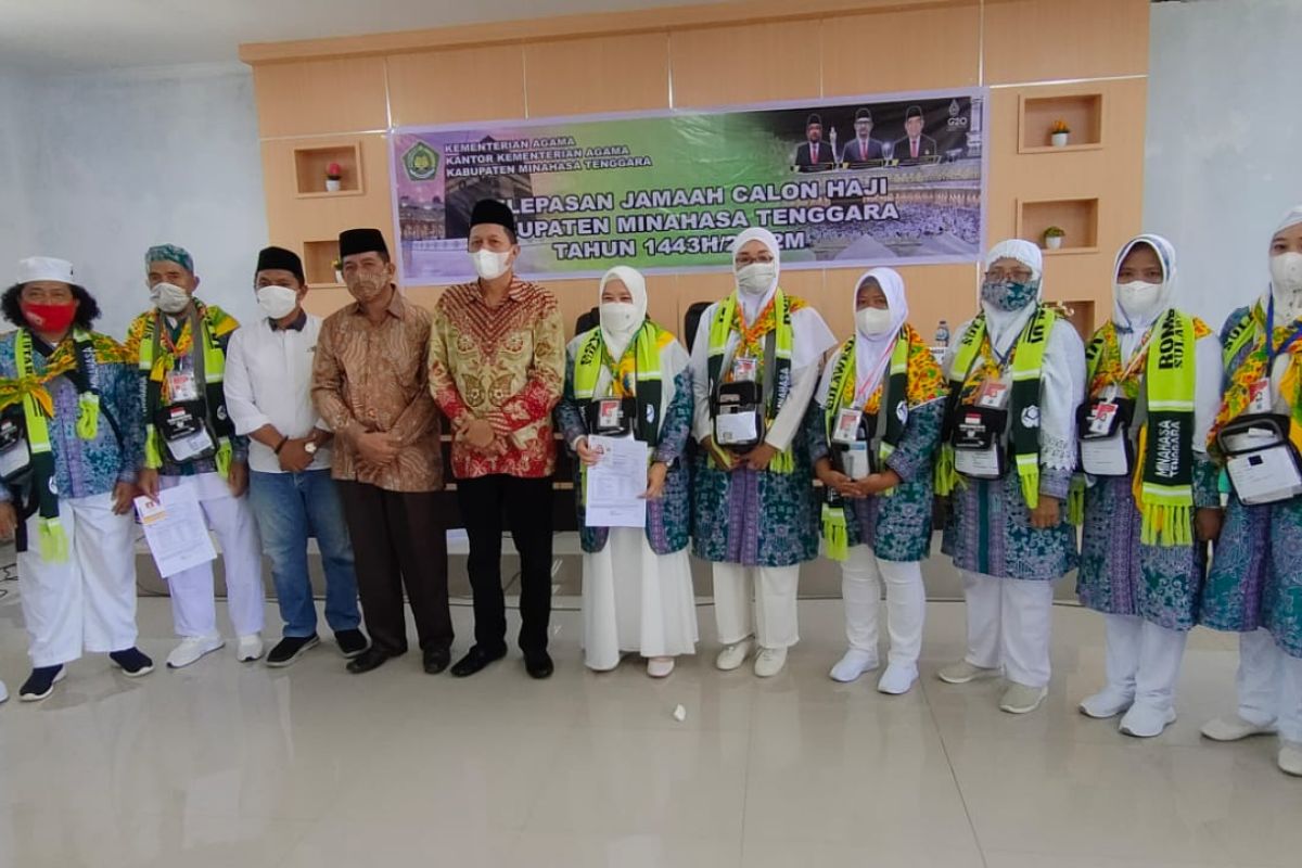 Kemenag Minahasa Tenggara lepas sembilan jamaah calon haji