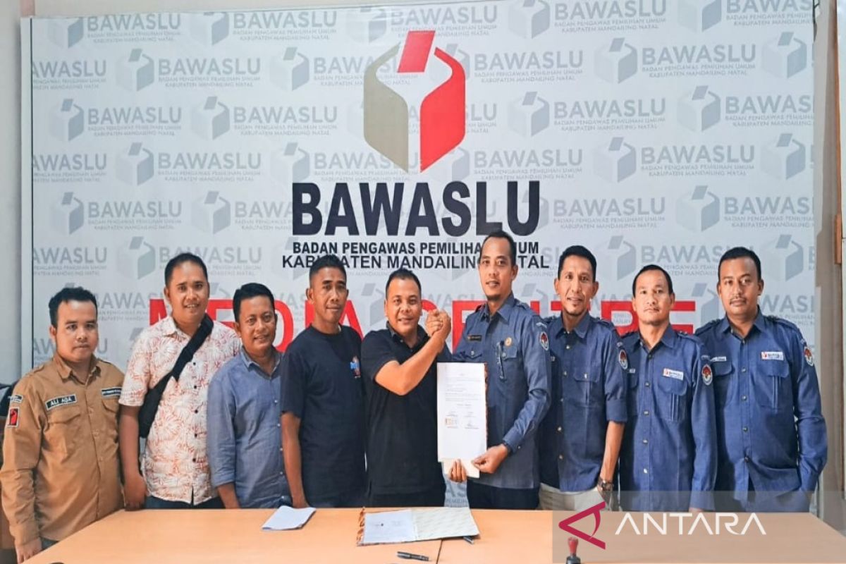 Bawaslu dan PWI Madina teken MoU pengawasan partisipatif Pemilu