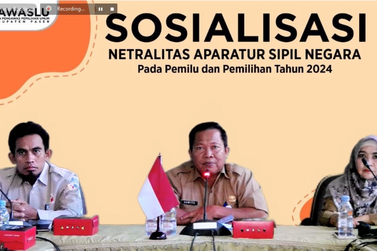 Bawaslu Paser gelar sosialisasi netralitas ASN di Pemilu 2024