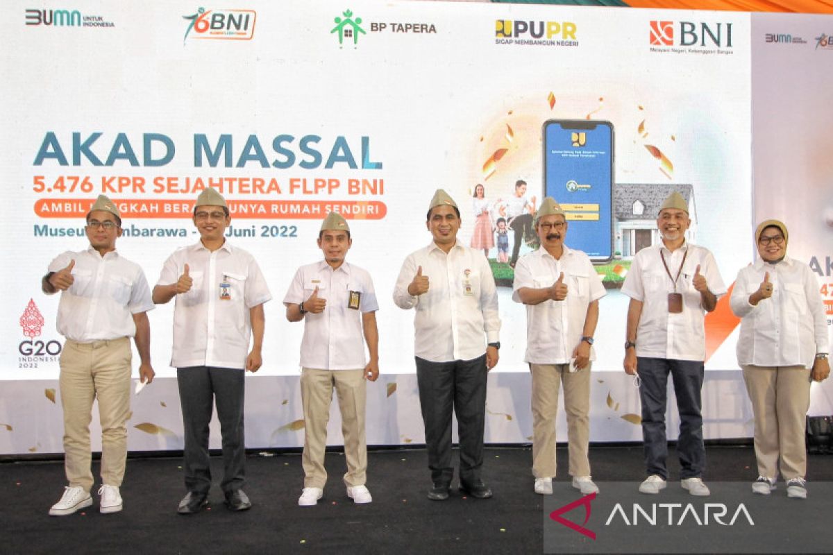 BNI gelar akad  kredit 5.476 debitur FLPP pada HUT Ke-76