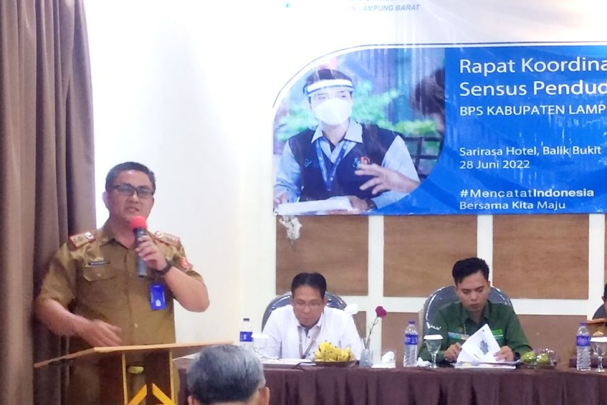 Kadis kominfo Lampung Barat jadi narasumber pada rakor Sesnus Penduduk 2020