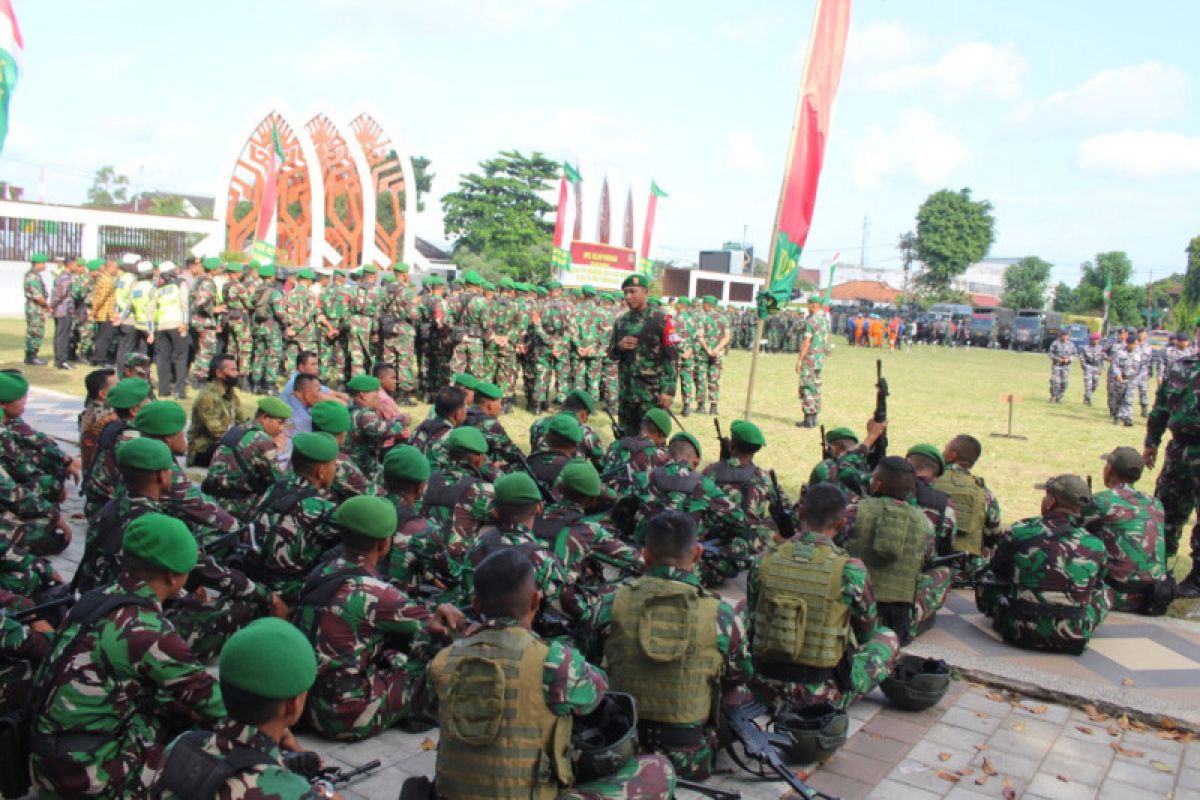 Kunjungan Wapres ke NTB, TNI- Polri gelar apel pengamanan VVIP
