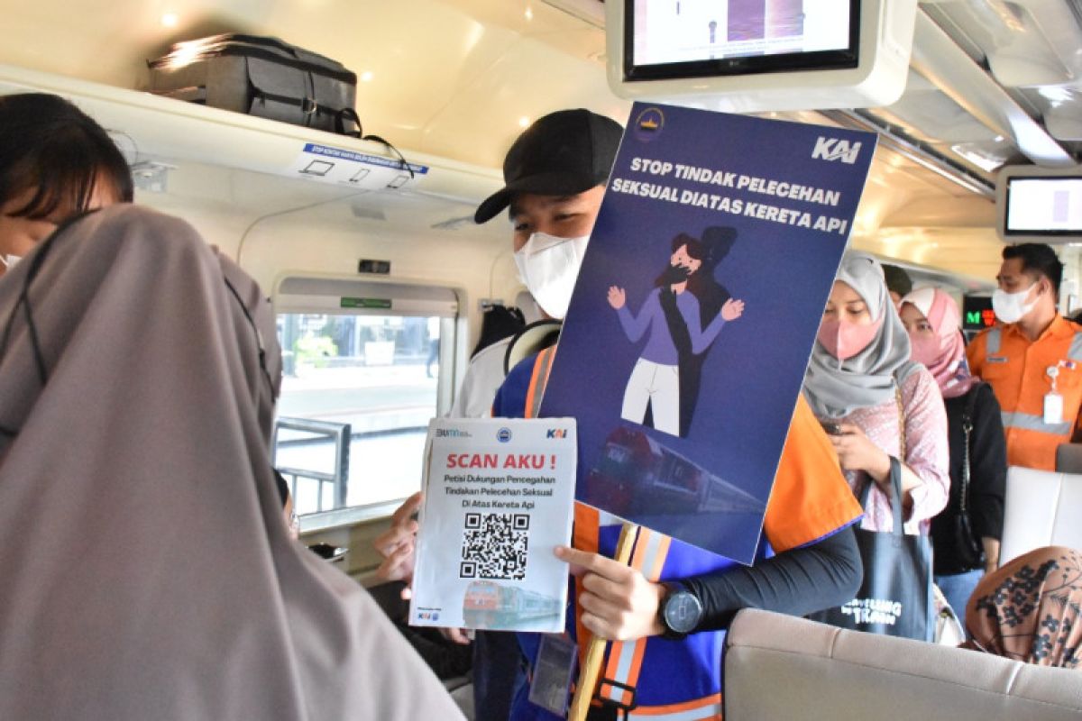 Divre IV Tanjungkarang kampanye cegah tindak kekerasan seksual di kereta api