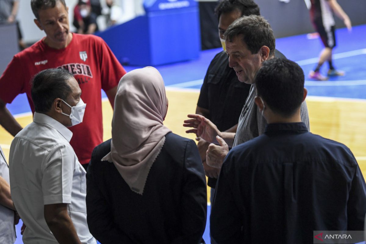 Menpora tinjau latihan timnas untuk FIBA Asia Cup 2022