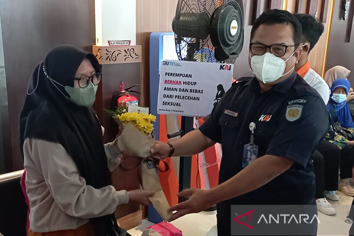 Dukung transportasi aman dan nyaman, KAI Purwokerto gencarkan kampanye antipelecehan seksual